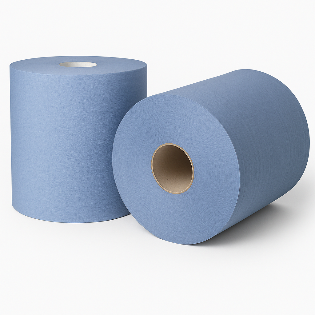 Blue Centrefeed Paper Rolls Case 6