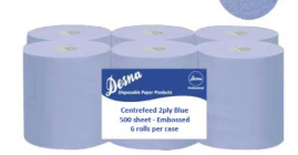 Blue Centre Feed roll pack 6