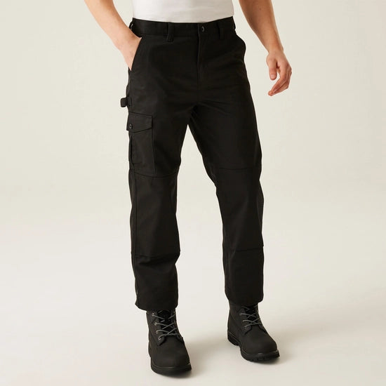 Men's Cargo Work Trousers | Black